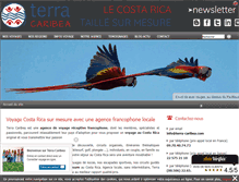 Tablet Screenshot of costarica-voyage.com